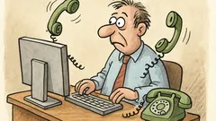 Vtip: Robinsonovo pravidlo: počítač nezdvíha telefón