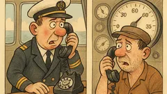 Vtip: Kapitán volá strojníka: „Koľko?“