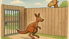 Vtip: Klokan stále uteká zo zoo