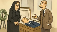 Vtip: Prišla čerstvá vdova do pohrebníctva