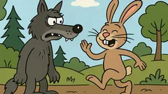 Vtip: Vlk chytil zajaca…