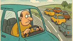 Vtip: Etorrehovo pozorovanie: druhý pruh rýchlejší