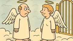 Vtip: Stretnú sa dve dušičky v nebi