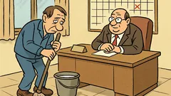 Vtip: Grossman píše poznámku na chladničku...