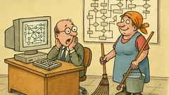 Vtip: Keď je niečo nemožné, volaj upratovačku