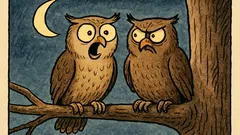 Vtip: Sedia dve sovy na strome…