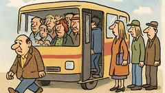Vtip: Čím viac ľudí vystúpi z autobusu…