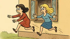 Vtip: Keď vyskočia blondínka a brunetka z okna