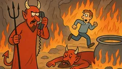 Vtip: Lucifer volá Bohu, prišiel programátor