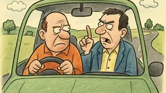 Vtip: Spolujazdec radí lepšie než vodič