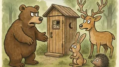 Vtip: Zvieratká v lese si postavia kadibúdku